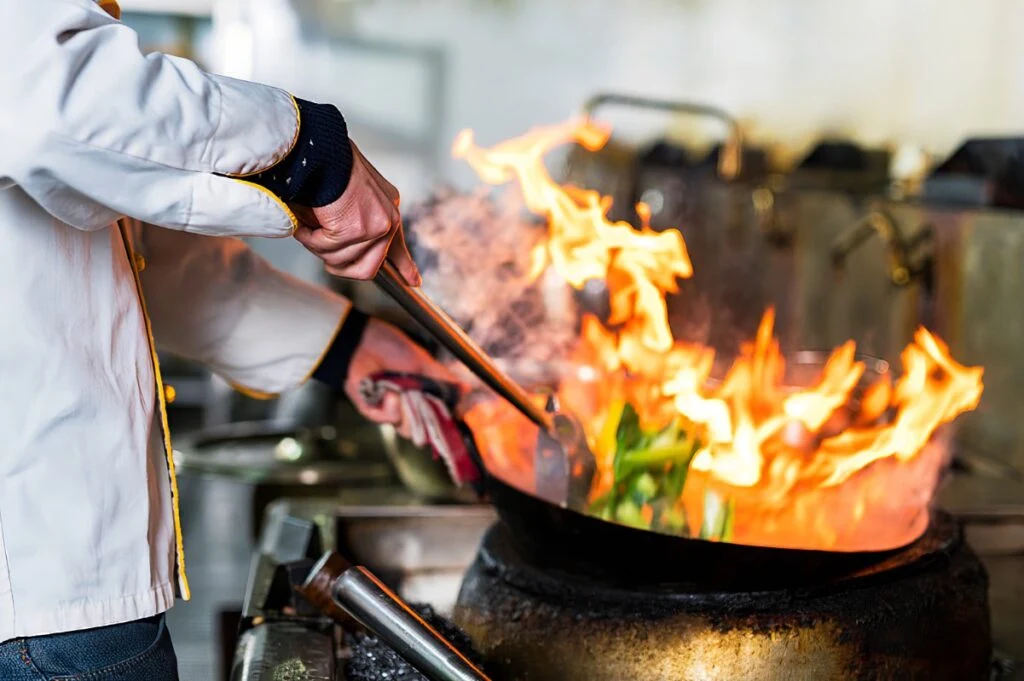 Chef cooking